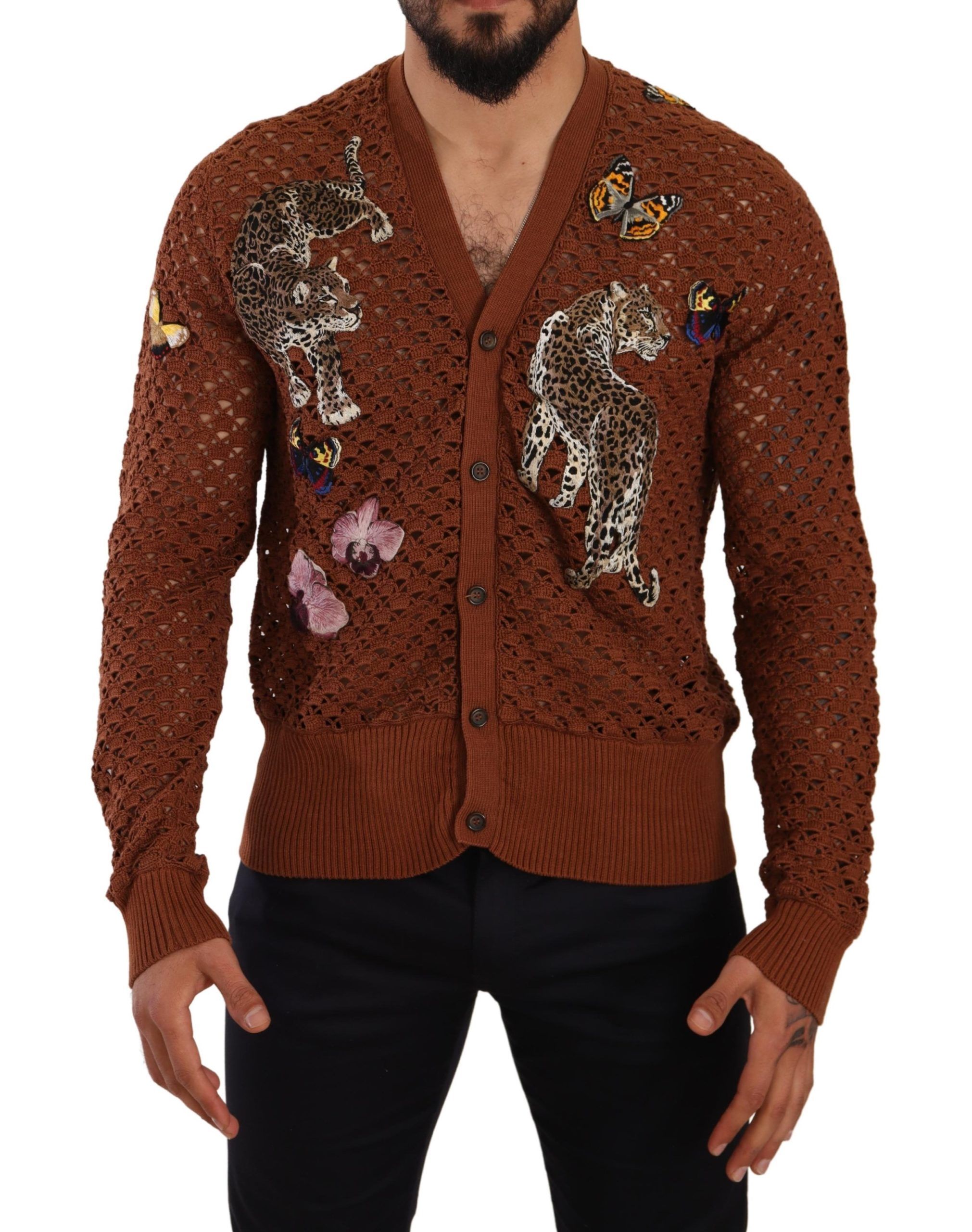

Изысканная элегантность, разноцветный вышитый кардиган Dolce & Gabbana