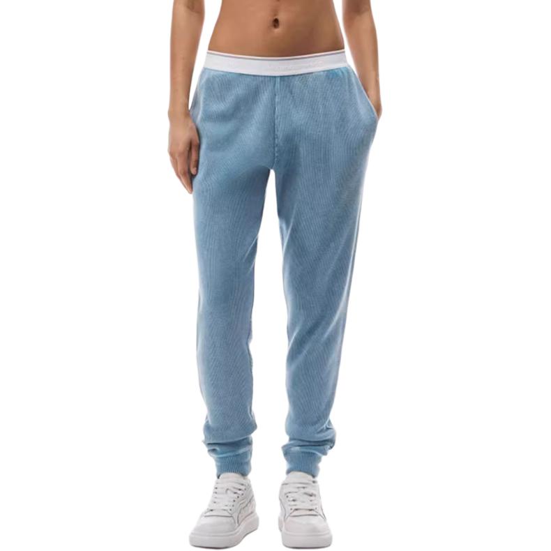 Alexander Wang Повседневные брюки Bodywear Series Unisex Blue — фото 4