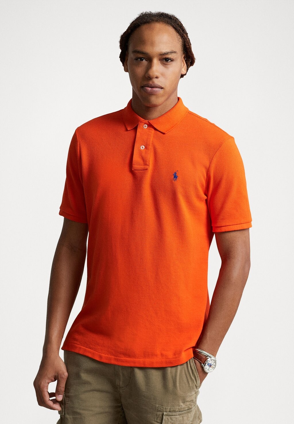 

Поло CUSTOM SLIM FIT Polo Ralph Lauren, оранжевый парусный цвет