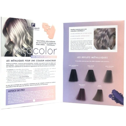 

Таблица цветов Vitacolor Metallic Fauvert