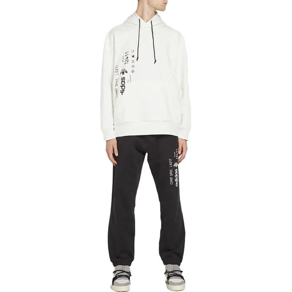 Толстовка Adidas Originals x Alexander Wang Graphic Hoodie 'Core White', белый — фото 4