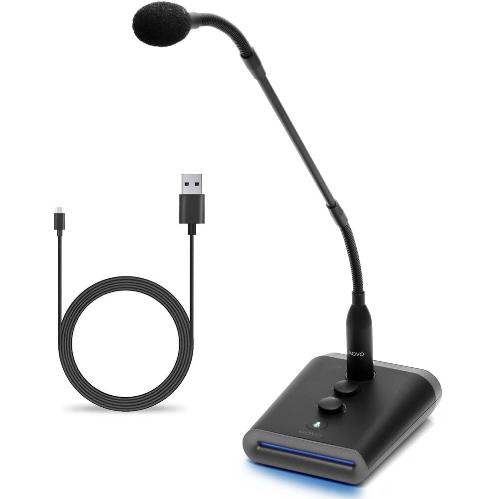 

Микрофон на гибкой шее Movo Photo GM-7 Cardioid USB Gooseneck Microphone with RGB GM-7