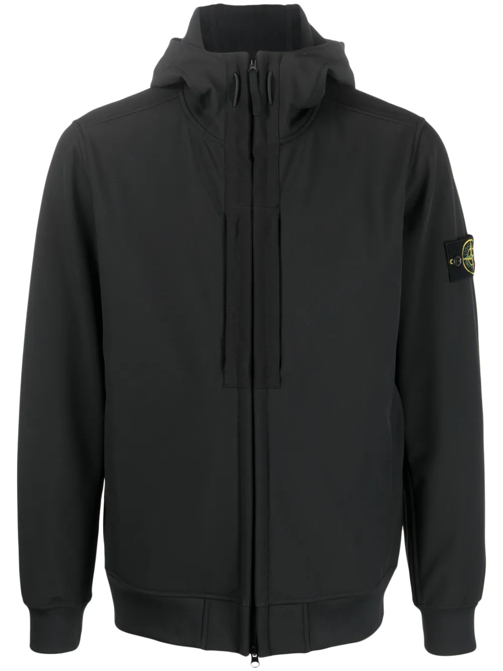 

Куртка с капюшоном и нашивкой Compass Stone Island, черный