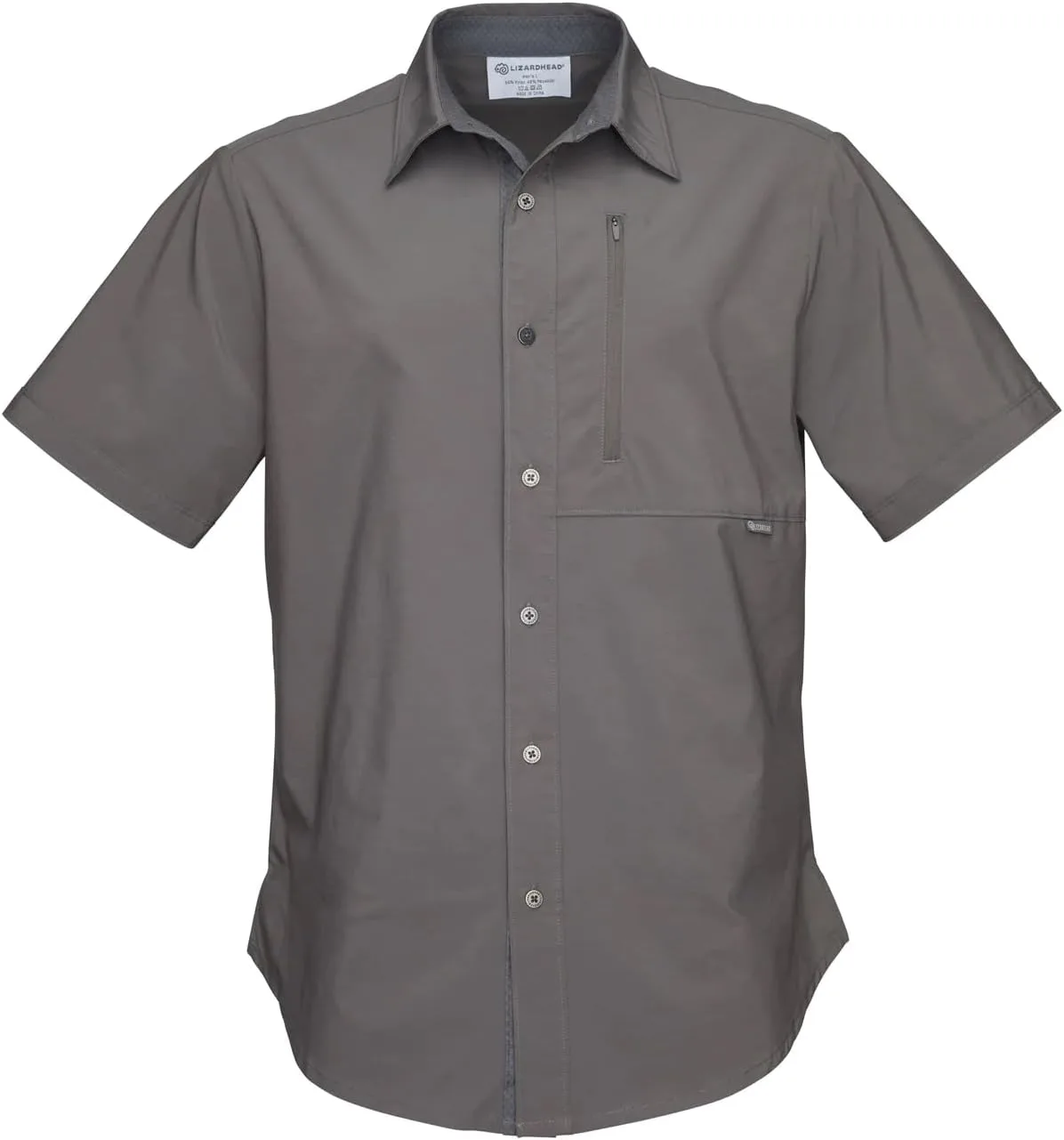 

Мужская рубашка с коротким рукавом LizardHead Glissade — быстросохнущая, влагоотводящая, UPF 40+
