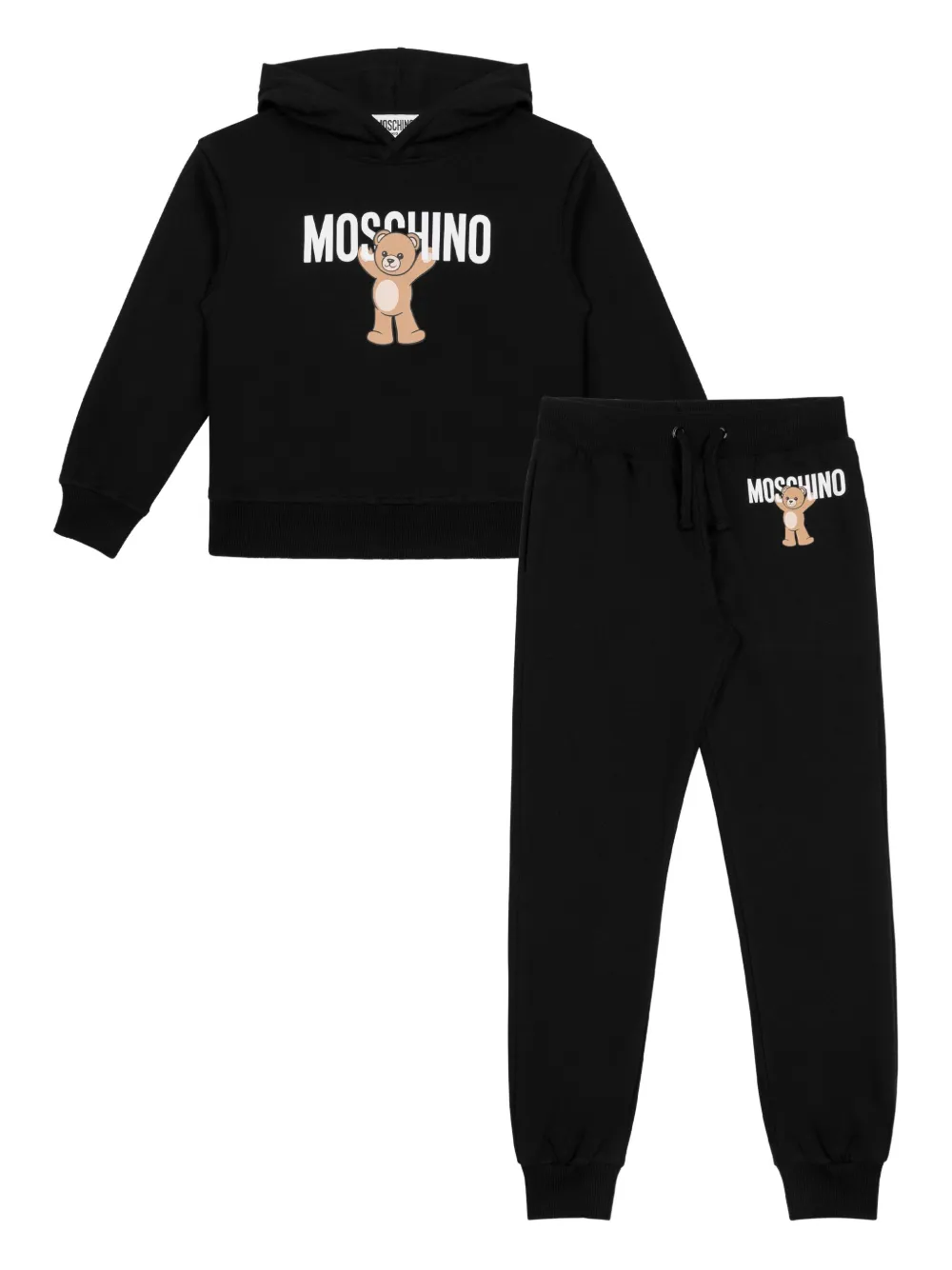 

Спортивный костюм с принтом Тедди Moschino Kids, черный