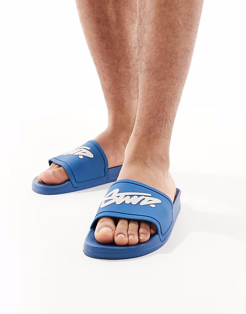 

Слайдер Pull&Bear STWD синего цвета