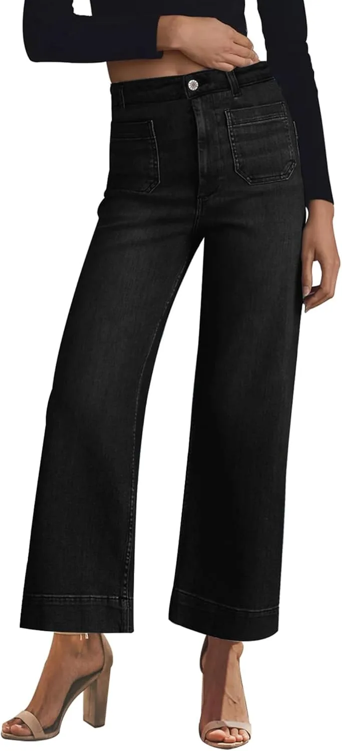 

Женские джинсы Sailor Petite с высокой талией и широкими штанинами Flvsun