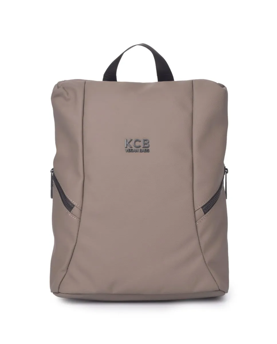 

Большой женский рюкзак Side Anti-Theft в серо-коричневом цвете Kcb, светло-коричневый