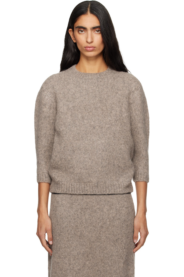 

Lauren Manoogian Детский свитер с круглым вырезом цвета таупе от Loft