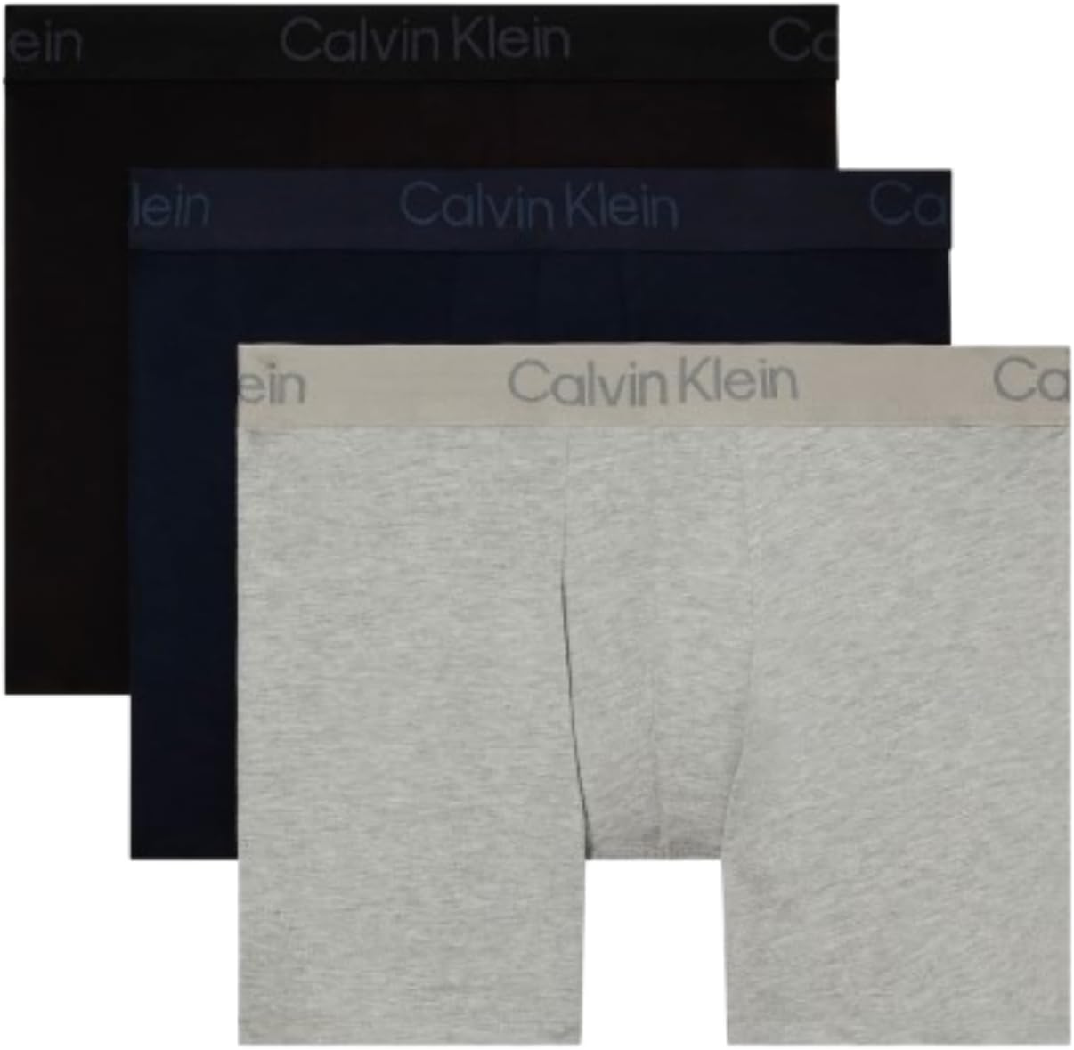 

Комплект из 3-х трусов-боксеров Calvin Klein Mens Ultra Soft Modern Modal, Black, Shoreline, Grey Heather