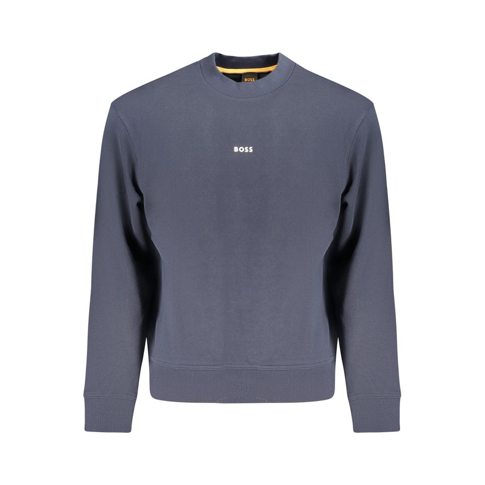 

Синий хлопковый свитер Hugo Boss