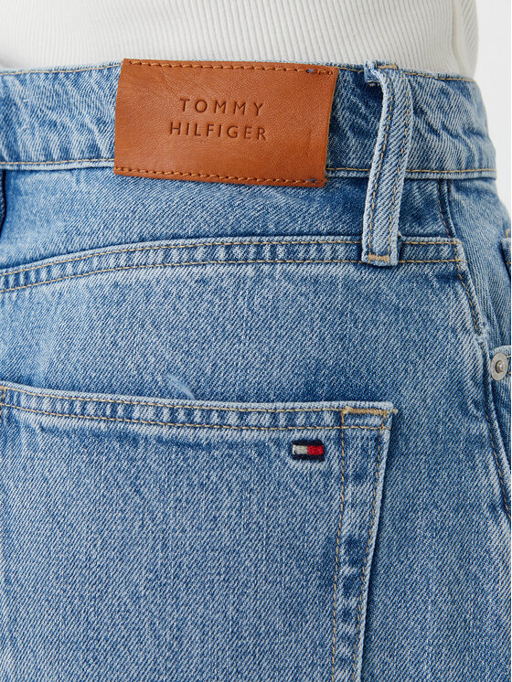 Джинсовая юбка обычного кроя WW0WW45501 Tommy Hilfiger, синий — фото 4