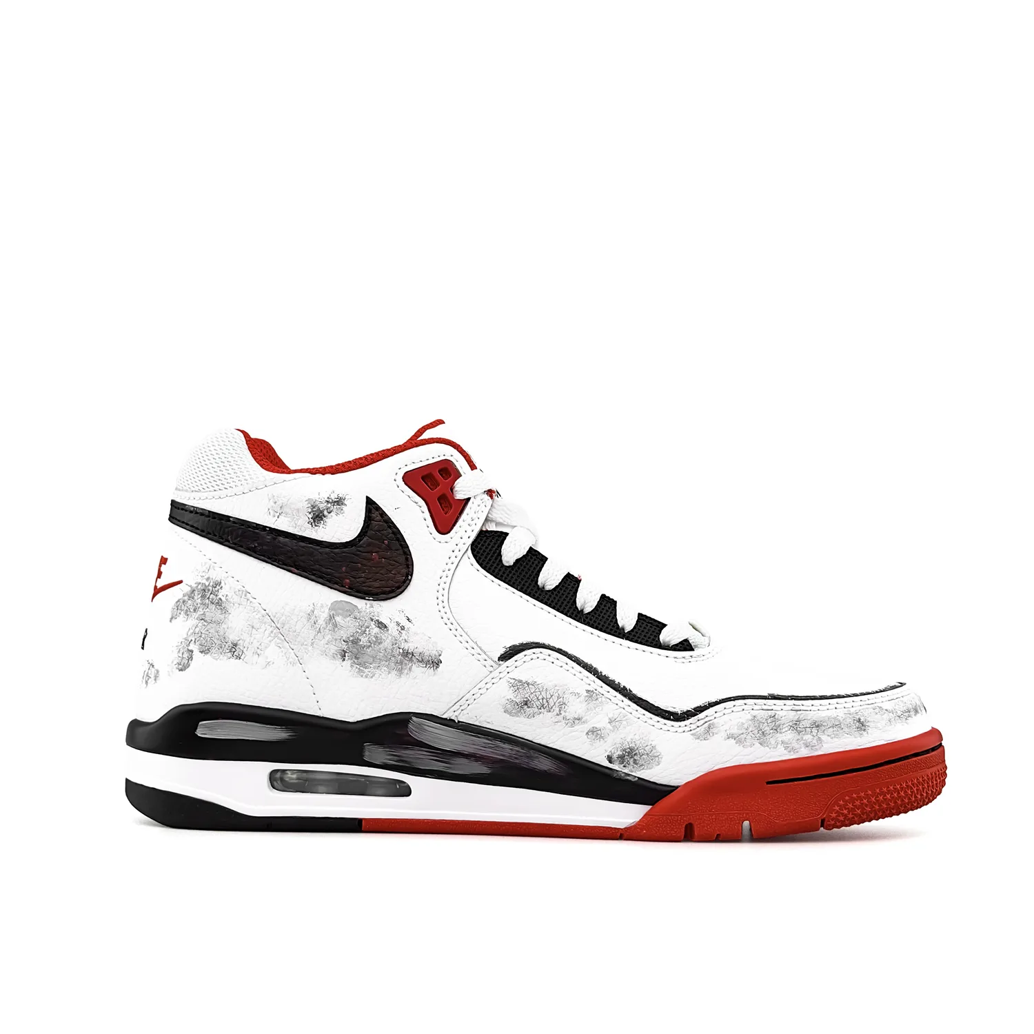 Nike Flight Legacy Horse Step Red Brocade, кроссовки mid-top с амортизацией, устойчивые к истиранию и скольжению — фото 4
