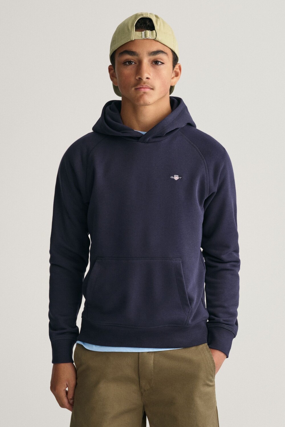 

Толстовка с капюшоном Youth Shield Gant, синий