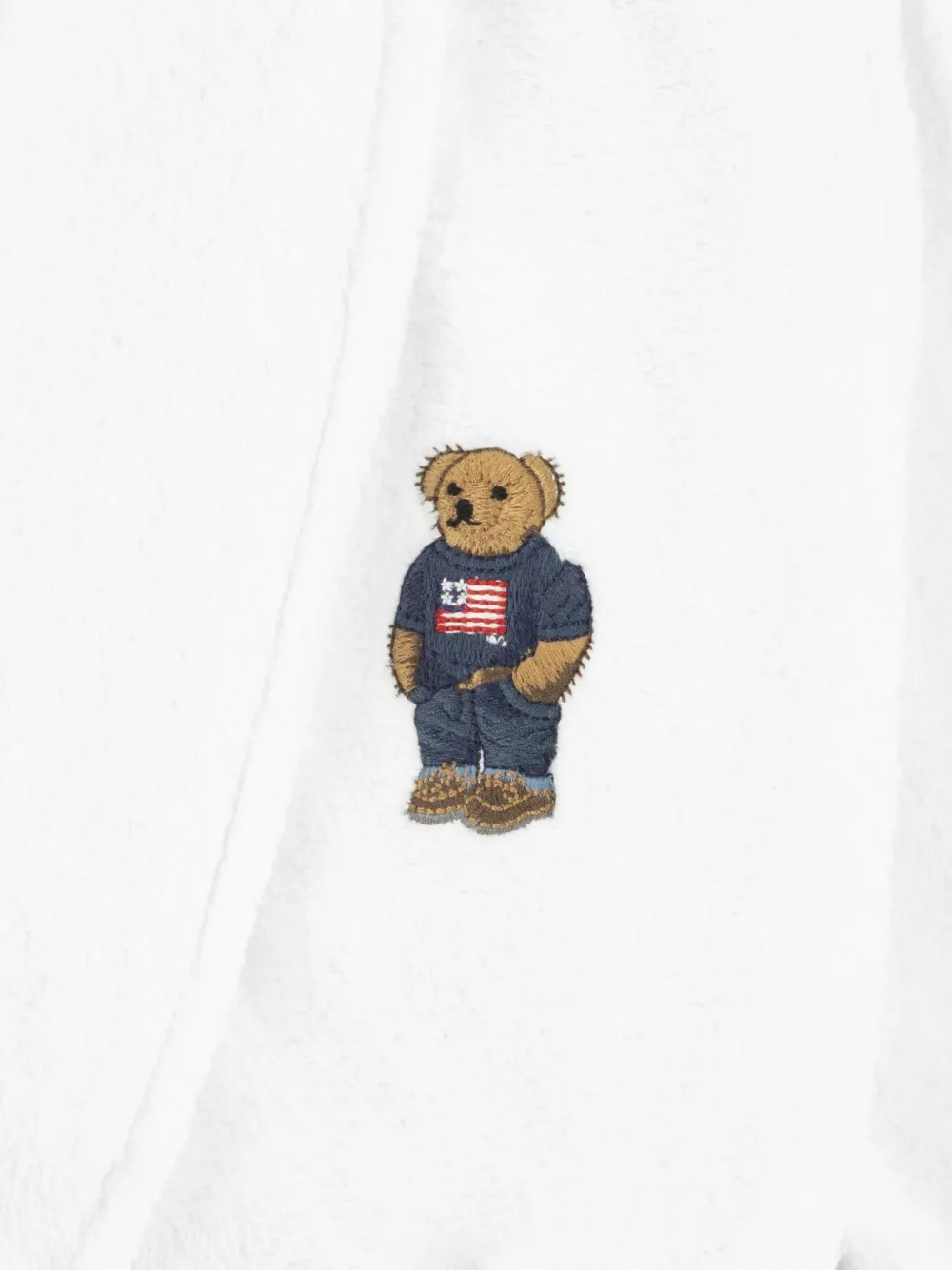 Халат с нашивкой Polo Bear POLO RALPH LAUREN KIDS, белый — фото 3