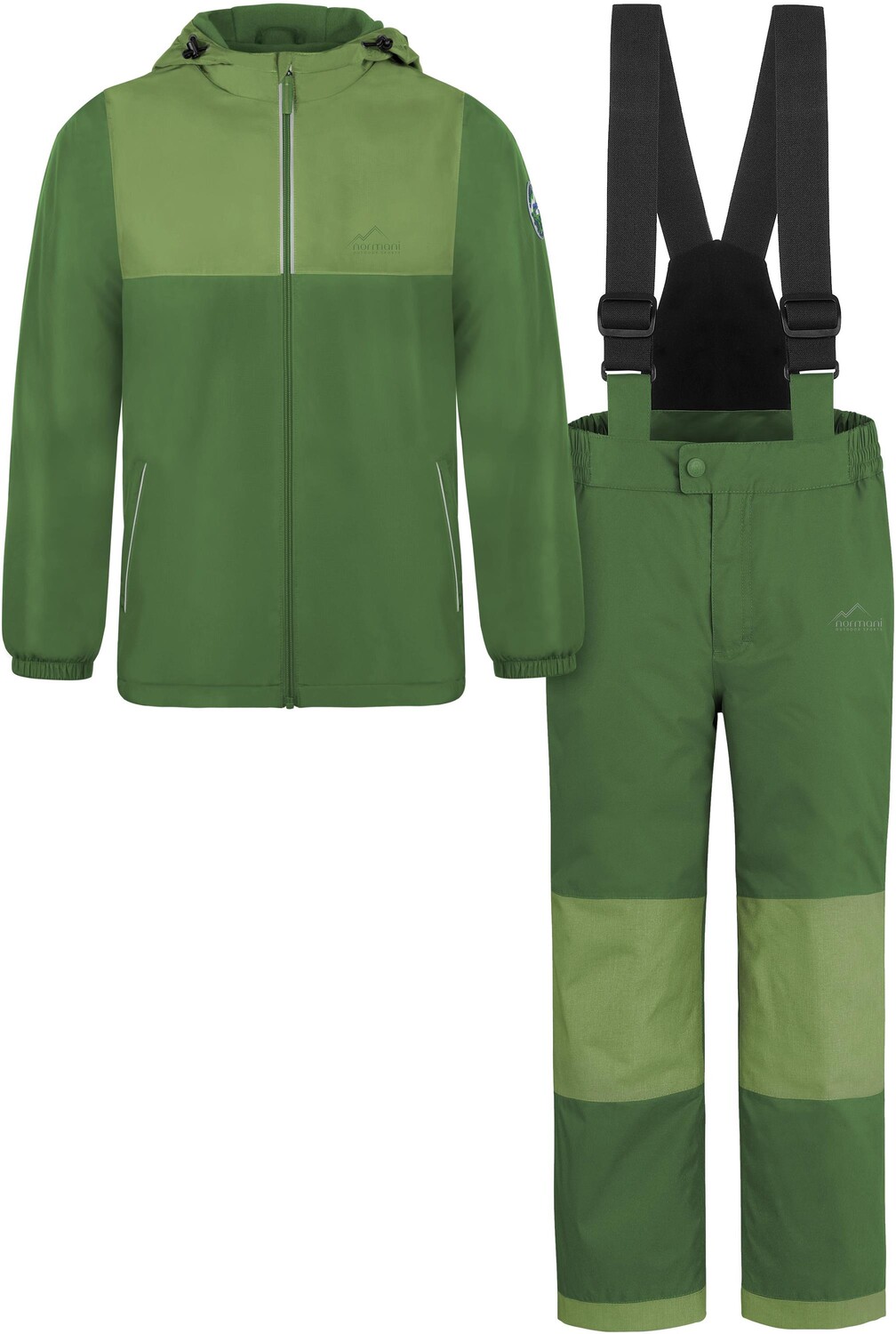 

Лыжные штаны Normani Outdoor Sports Kinder WinterSet Thermohose und Thermojacke, оливковый