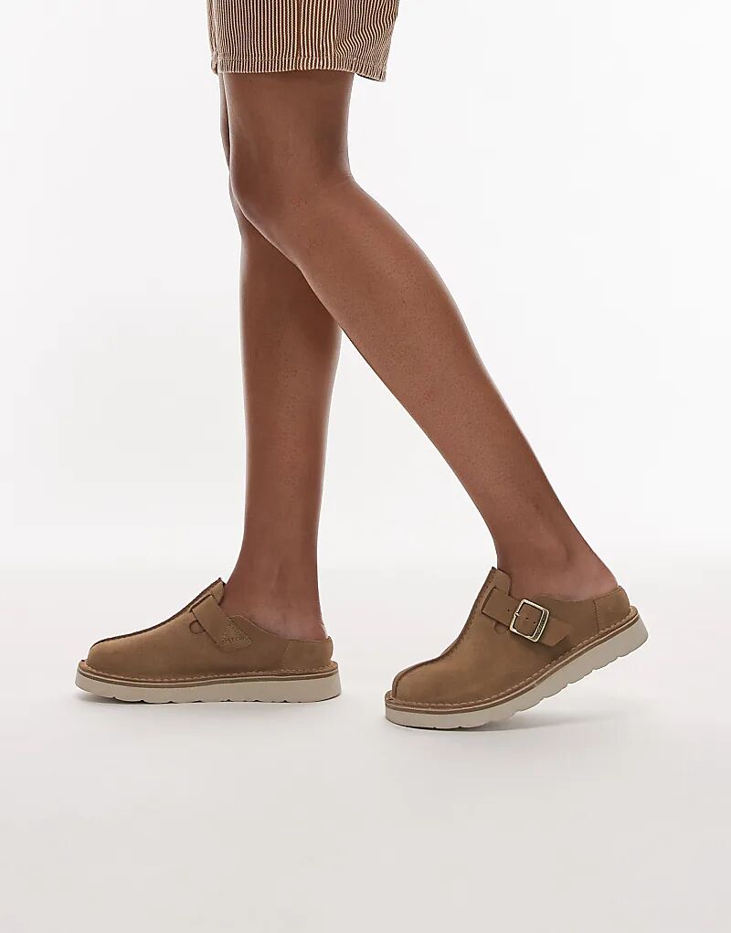 Мюли Clarks Solsbury из темно-песочной замши