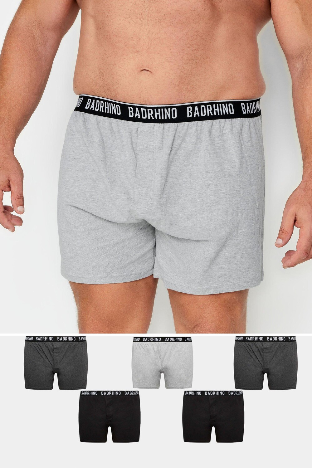 

Мультипак боксеров BadRhino, серый