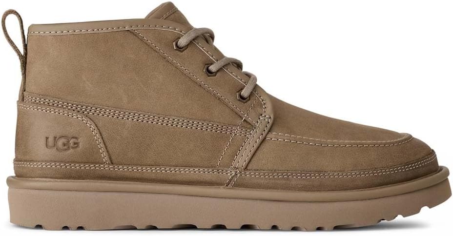 Мужские мокасины UGG Neumel из нубука, серый — фото 4