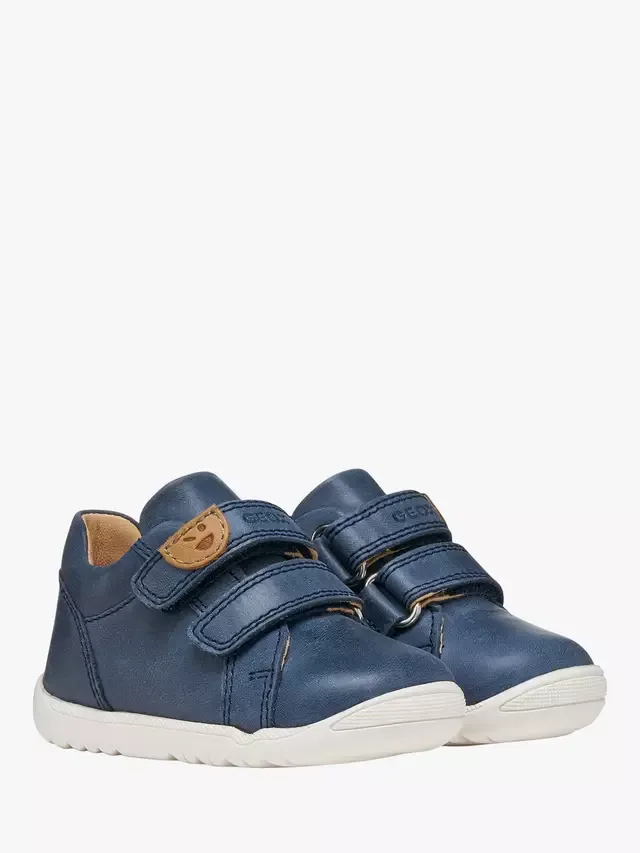 Детские кроссовки Baby Macchia Mid-Cut First-Steps Trainers, темно-синие Geox — фото 3