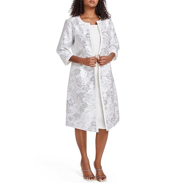 

Женское платье-двойка с жаккардовой вышивкой для торжественных случаев Megaretailer