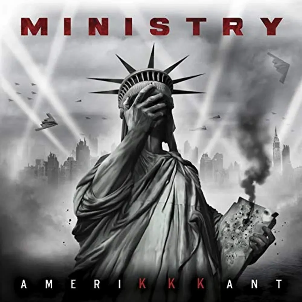 

Виниловая пластинка LP AmeriKKKant [Grey w/ Black & White Splatter Vinyl] - Ministry