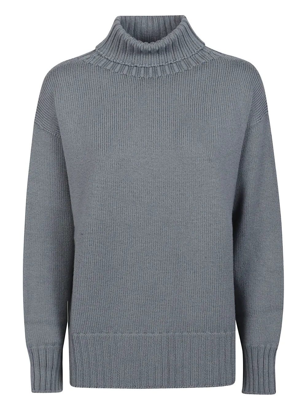 

Свитер с воротником-стойкой Drumohr, серый