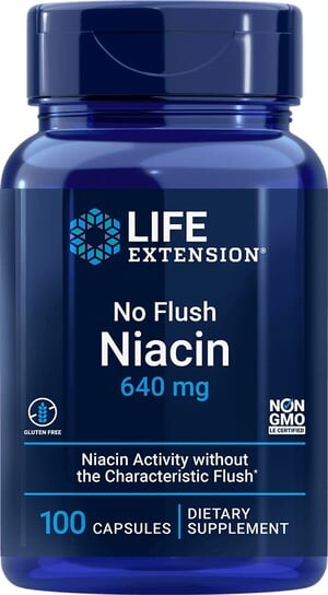 

Life Extension, Ниацин без эритемы - 100 капсул