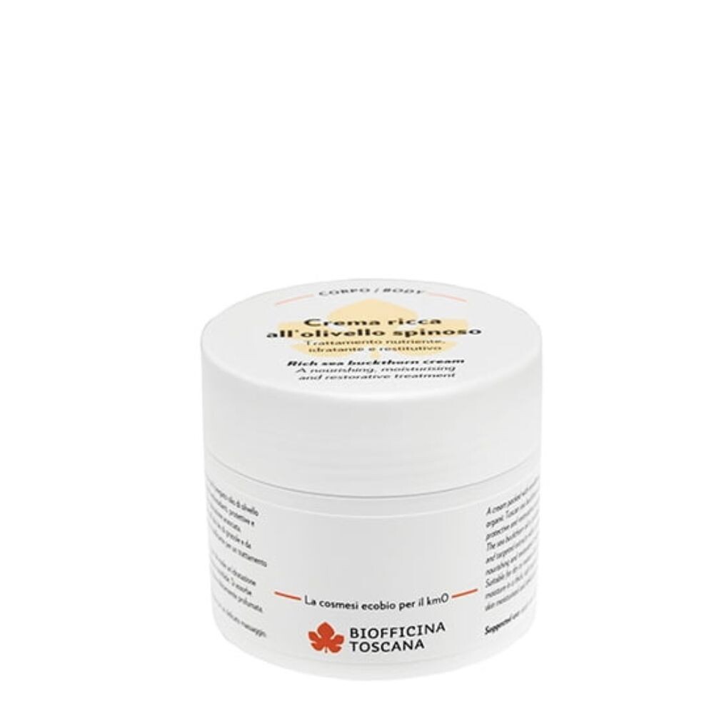 

Увлажняющий крем для ухода за лицом Crema ricca all olivello spinoso Biofficina toscana, 150 г