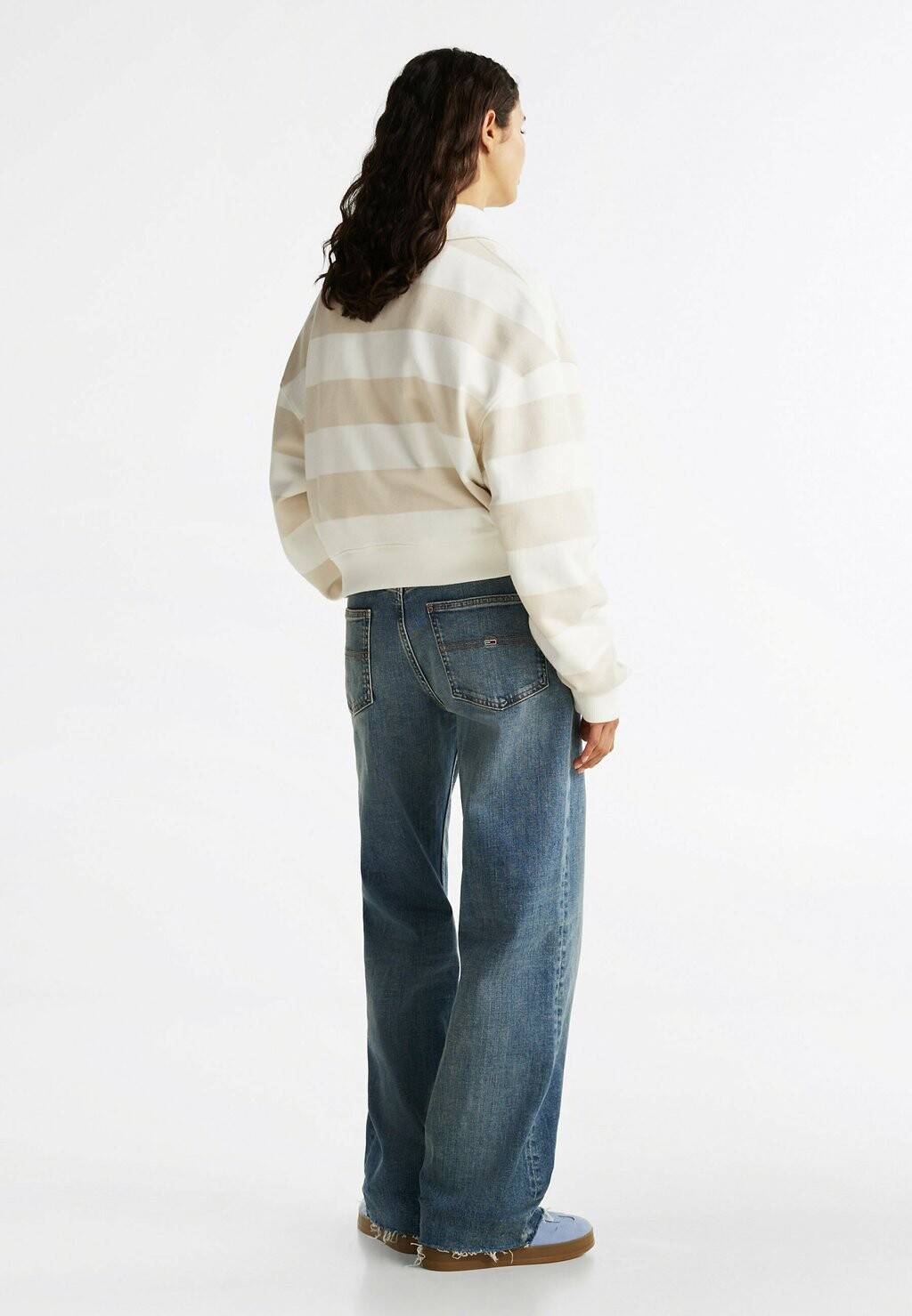 

Рубашка поло BOXY FIT Tommy Jeans, бежевый