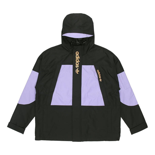 

Куртка adidas originals Logo Pattern Loose Long Sleeves Hooded Jacket Black, мультиколор