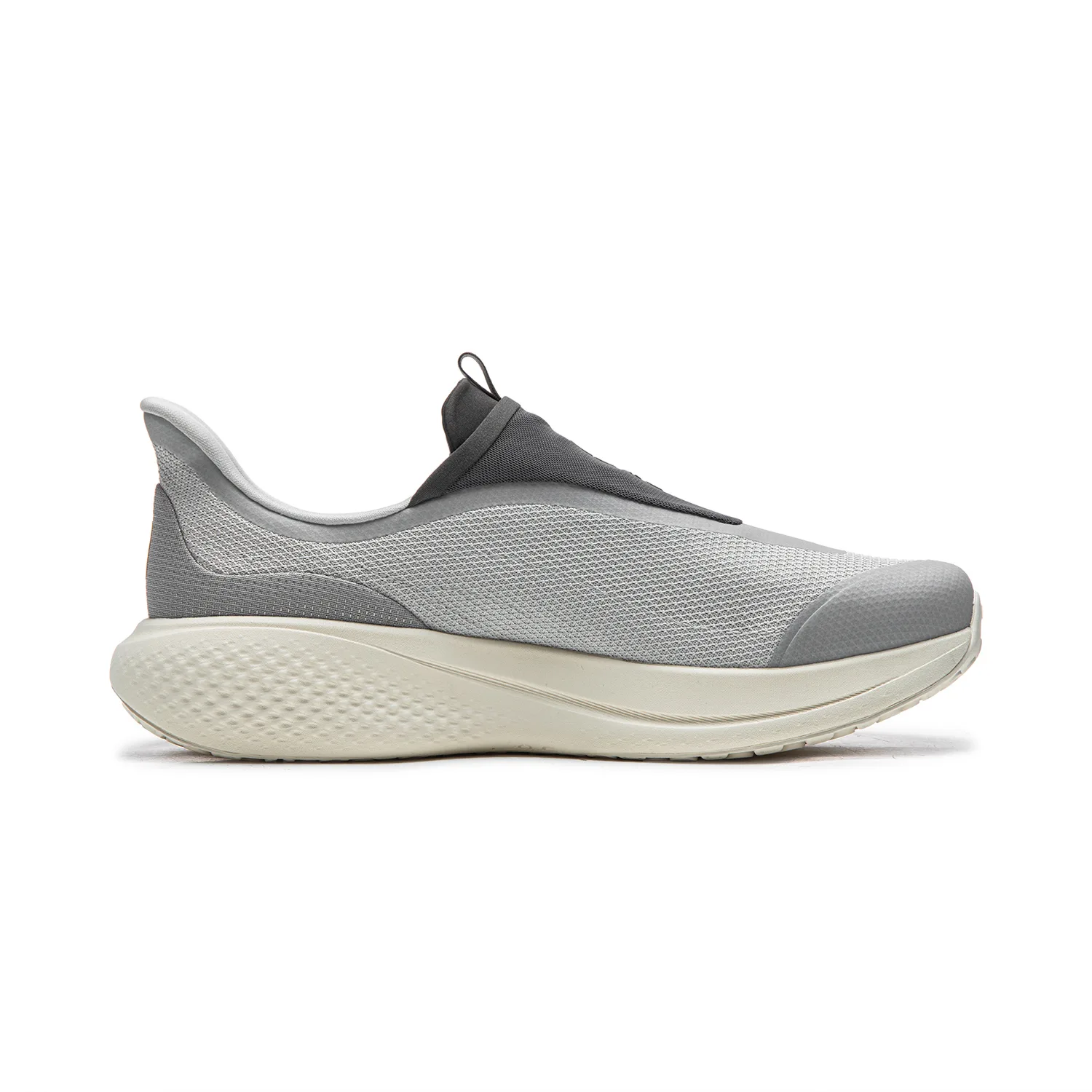 Кроссовки Li-Ning SOFT GO 3 мужские низкие повседневные с амортизацией, поддержкой и отскоком, Waterdrop Gray/Obsidian Gray — фото 3