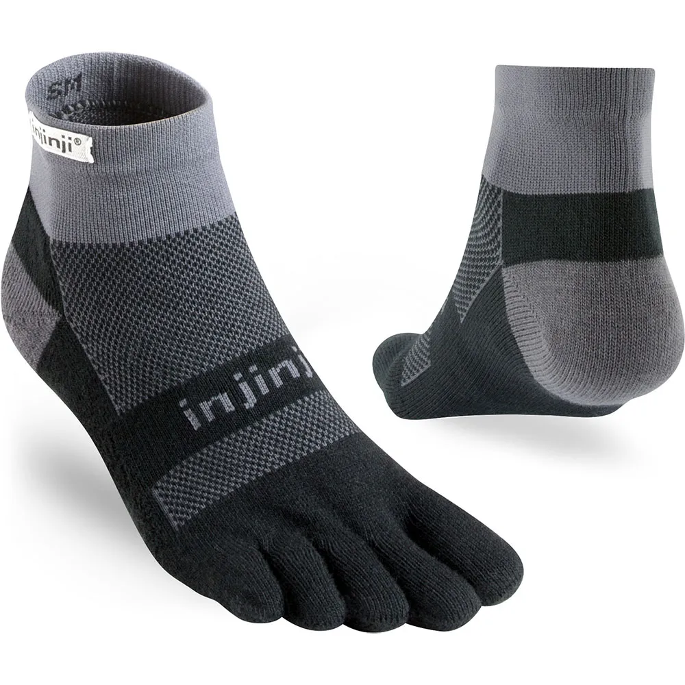 

Носки Injinji Run Midweight Mini-Crew, серый