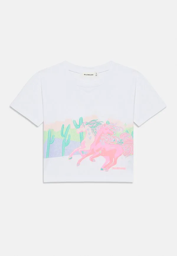 Футболка с короткими рукавами и принтом Billieblush, White