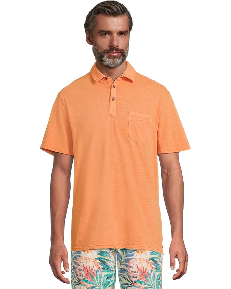 

Рубашка поло Tommy Bahama Condesa Canyon Polo, цвет Pink Grapefruit