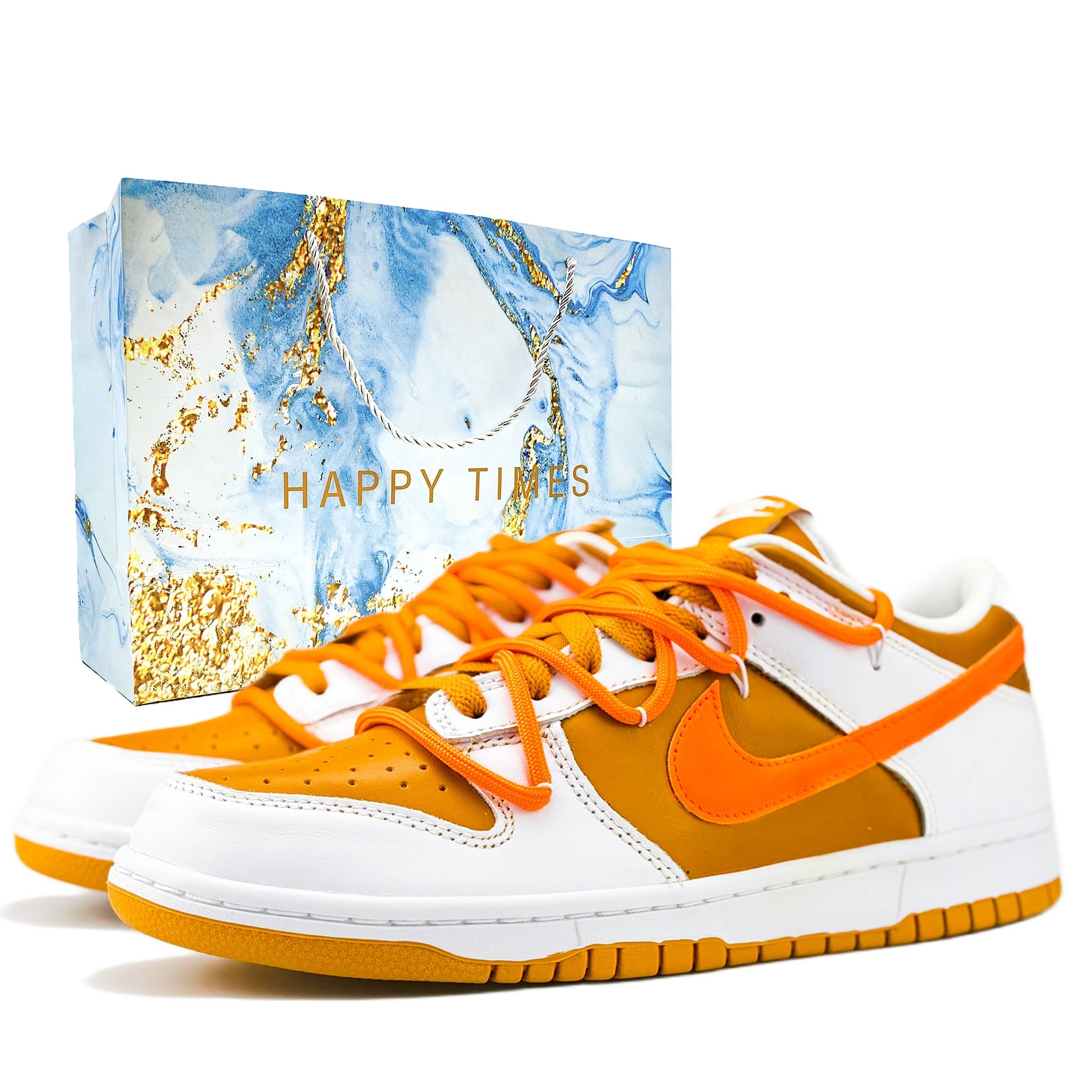 

Nike Кроссовки для скейтбординга Dunk, износостойкие, низкие, мужские, оранжевые