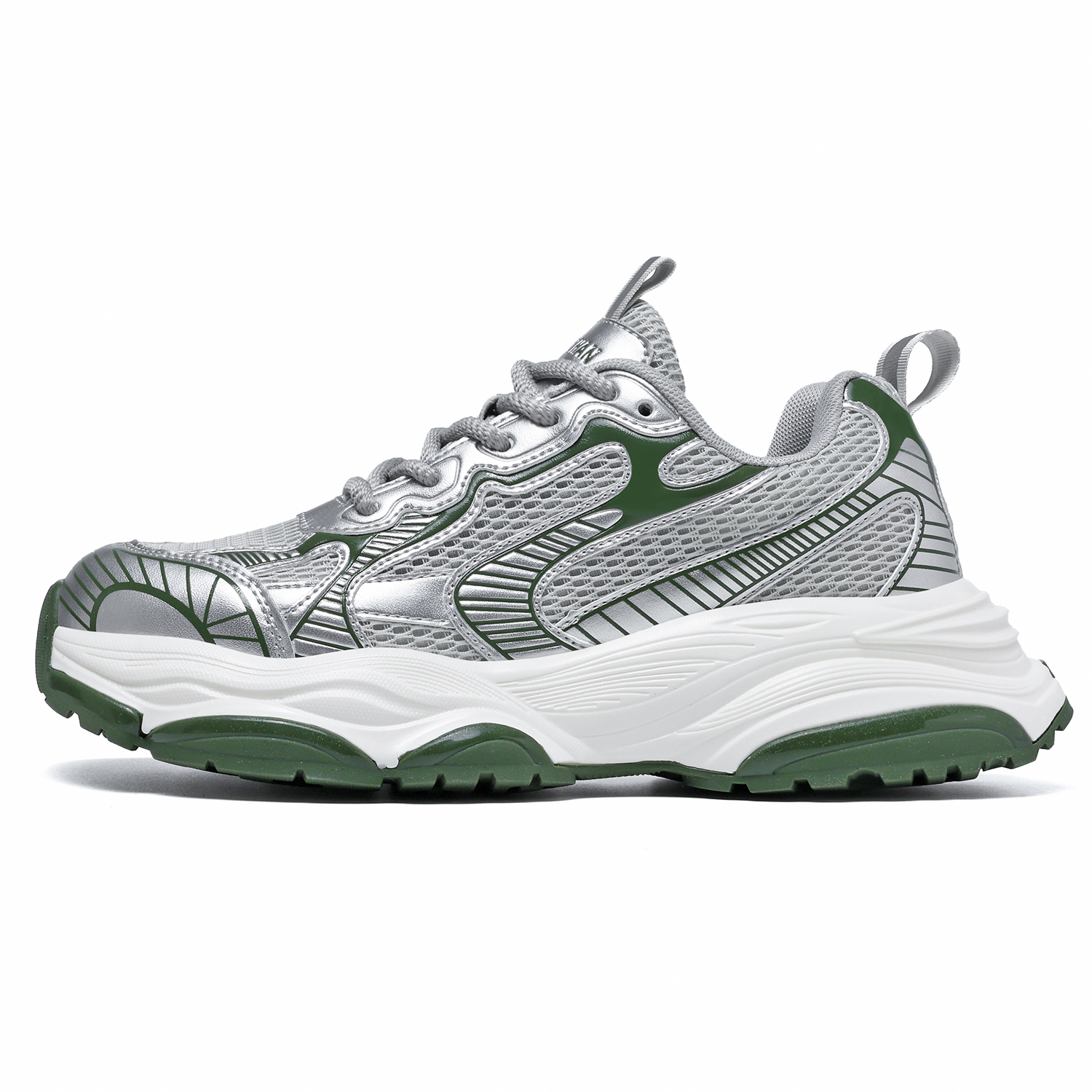 

CEDAR HAN Повседневные кроссовки Air Cushioning Rebound с низким верхом, мужские, темно-зеленые