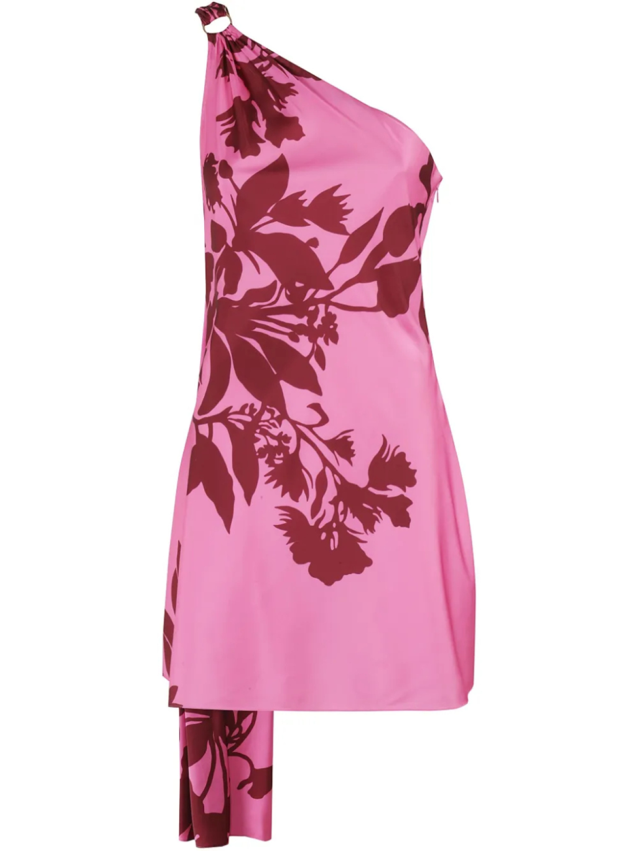 

Мини-платье на одно плечо Hemant And Nandita, розовый