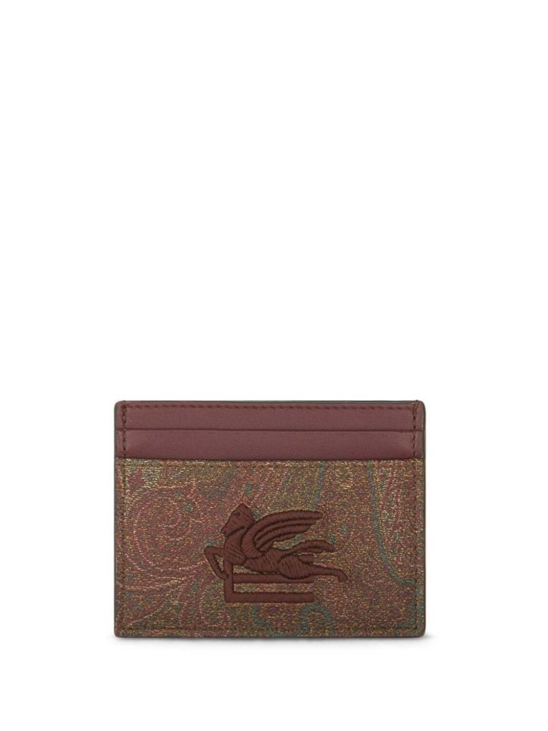 

ETRO картхолдер с принтом пейсли, красный