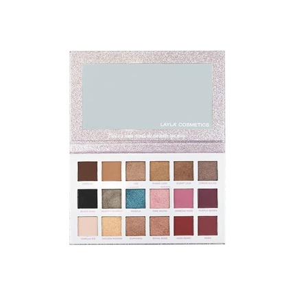 

Палитра теней для век Baba-Pads с 18 оттенками и 2 финишами Layla Cosmetics