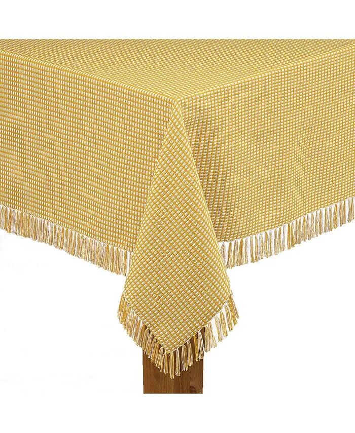 

Домотканая скатерть из 100% хлопка Gold 60x84 дюйма Lintex, золото