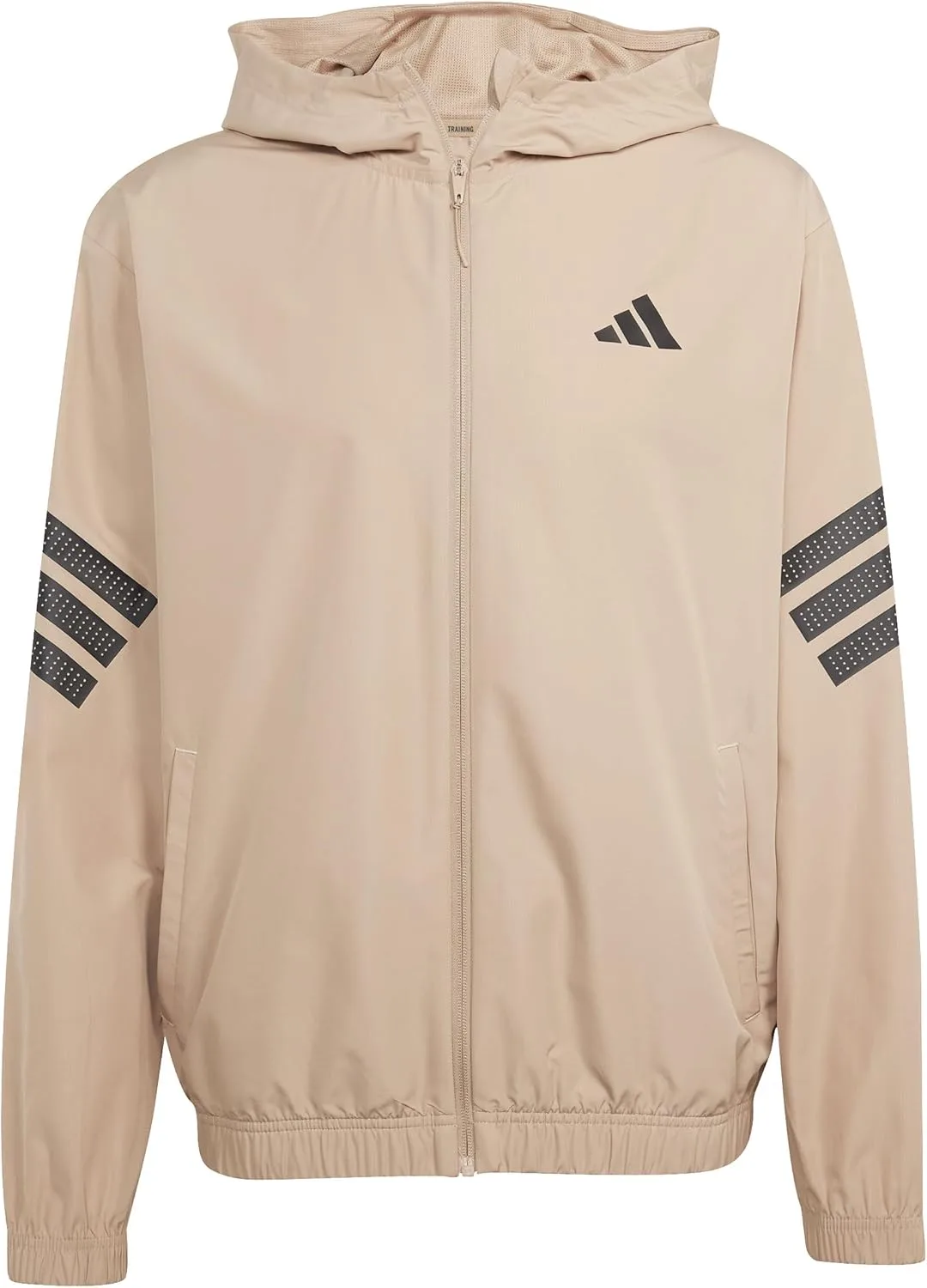 Мужская тренировочная ветровка Adidas Icon 3-Stripes, черный — фото 2