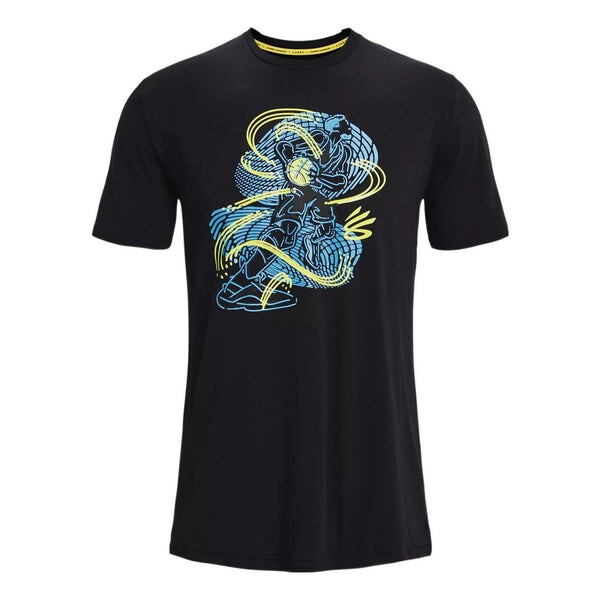 

Футболка curry animated sketch t-shirt 'black' Under Armour, черный