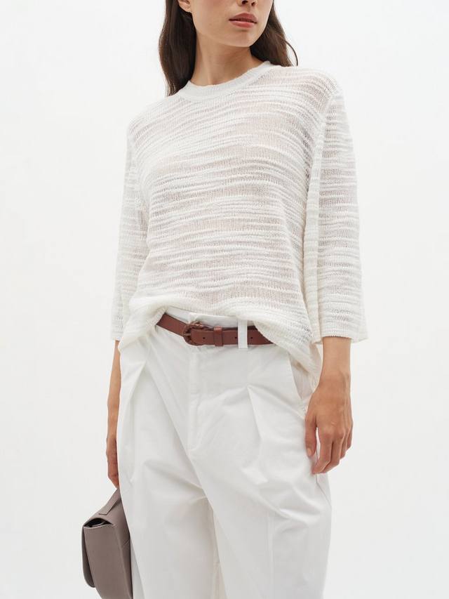 

Насыщенный джемпер из льна lune InWear, белый