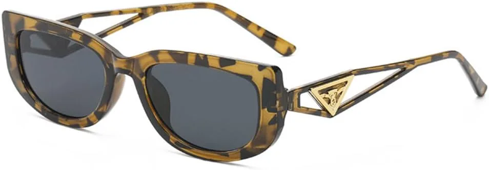 

Солнцезащитные очки «кошачий глаз» в тонкой оправе для женщин, стильные солнцезащитные очки в форме полого треугольника для мужчин, модные ретро-очки generic, Redgray