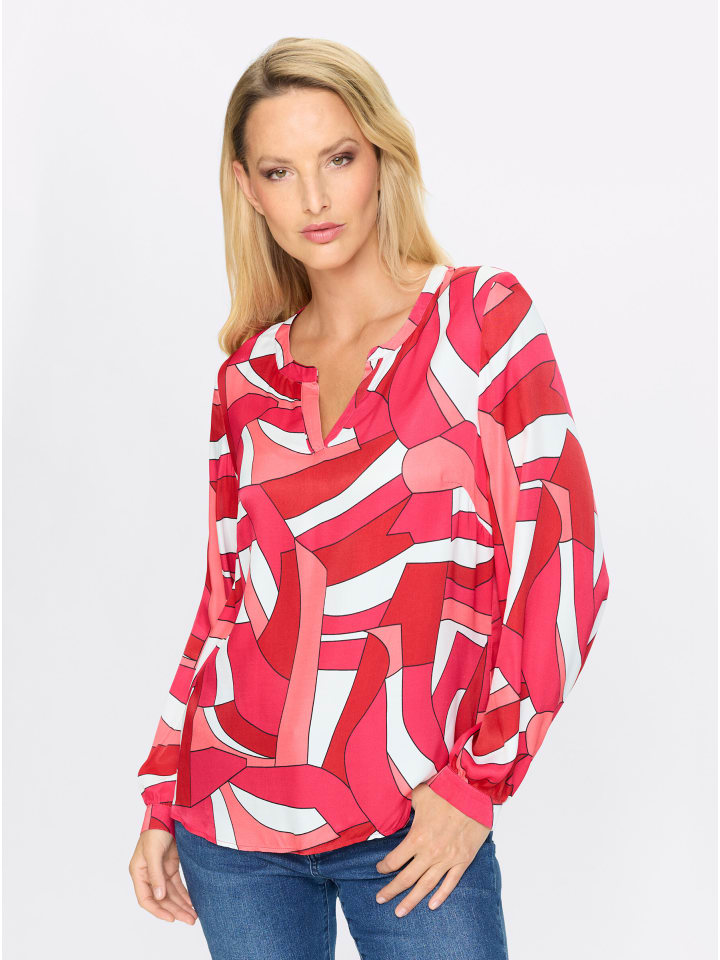 

Блузка с принтом в виде розового фламинго Heine