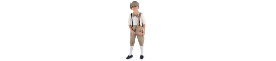 Детский винтажный костюм для новостной редакции Dress Up America, бежевый/хаки — фото 2