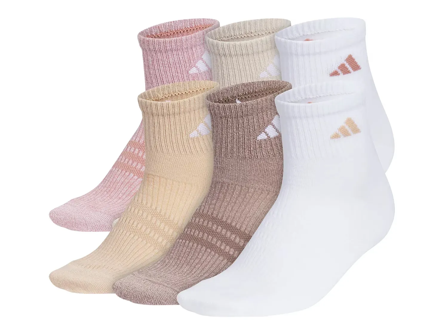 

Женские носки щиколотки Superlite 3.0 - 6 пар Adidas, Beige/White/Pink
