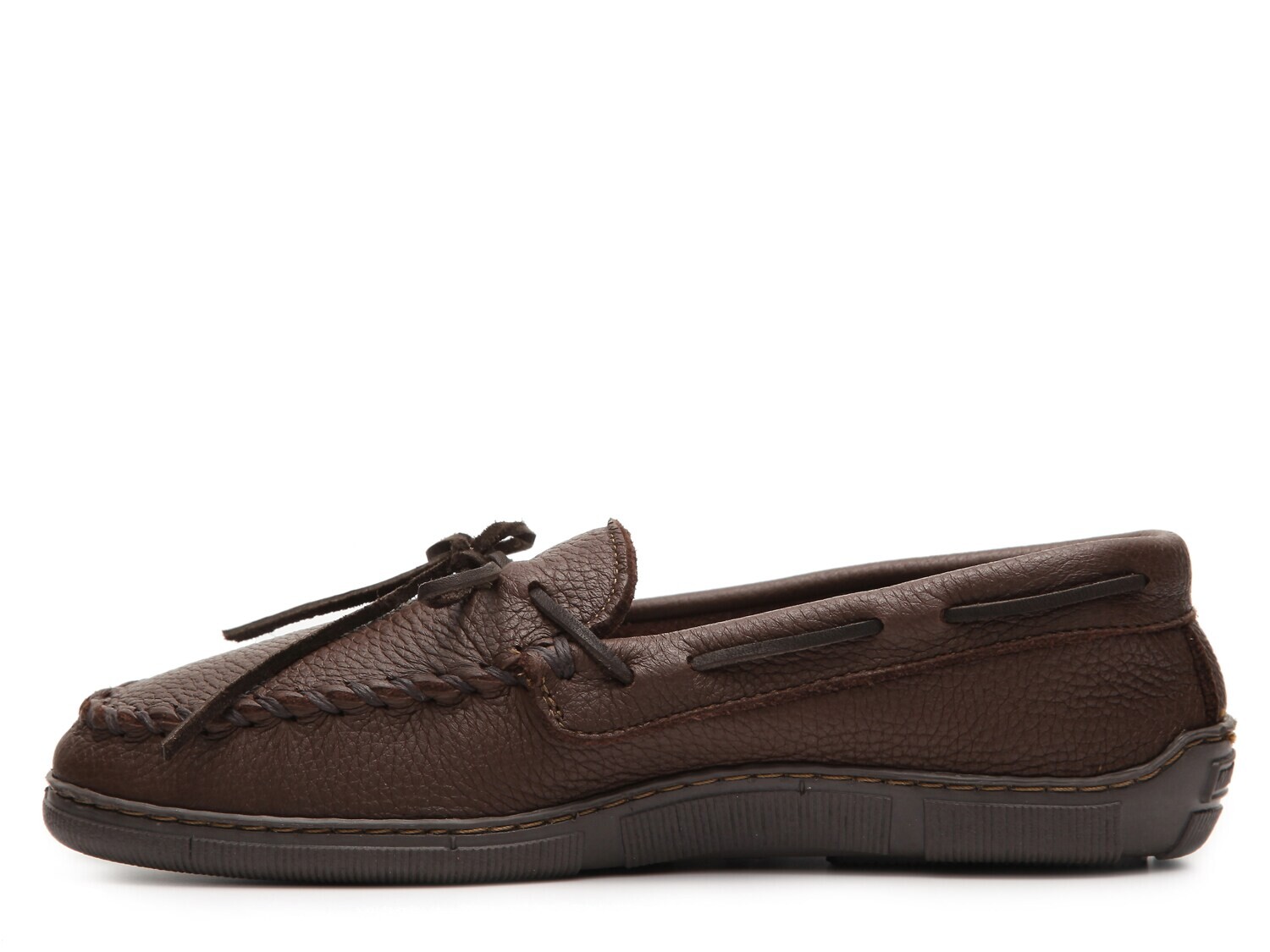 Лоферы Minnetonka Moosehide Classic, коричневый — фото 3