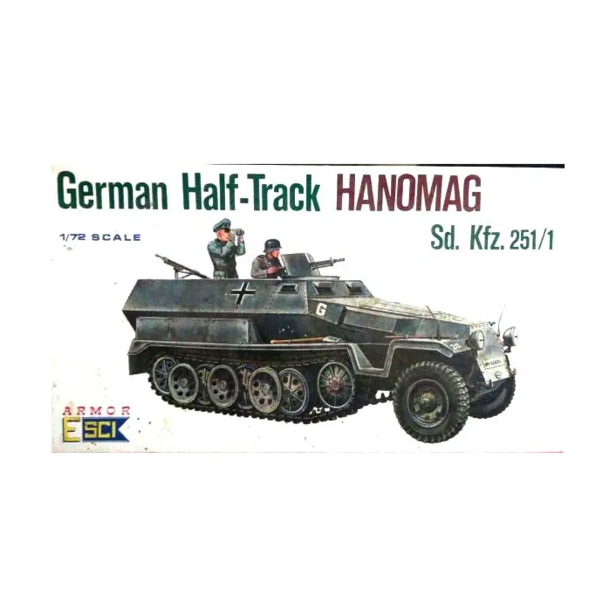 

Немецкий полугусеничный грузовик Hanomag Sd. Кфз. 251/1, Armor (1:72) (ESCI)
